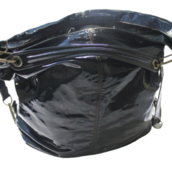 Lanvin Paris Padova Sac Oversized Handbag Leather bag Tote Hobo Subtle Patent - Picture 3 of 12